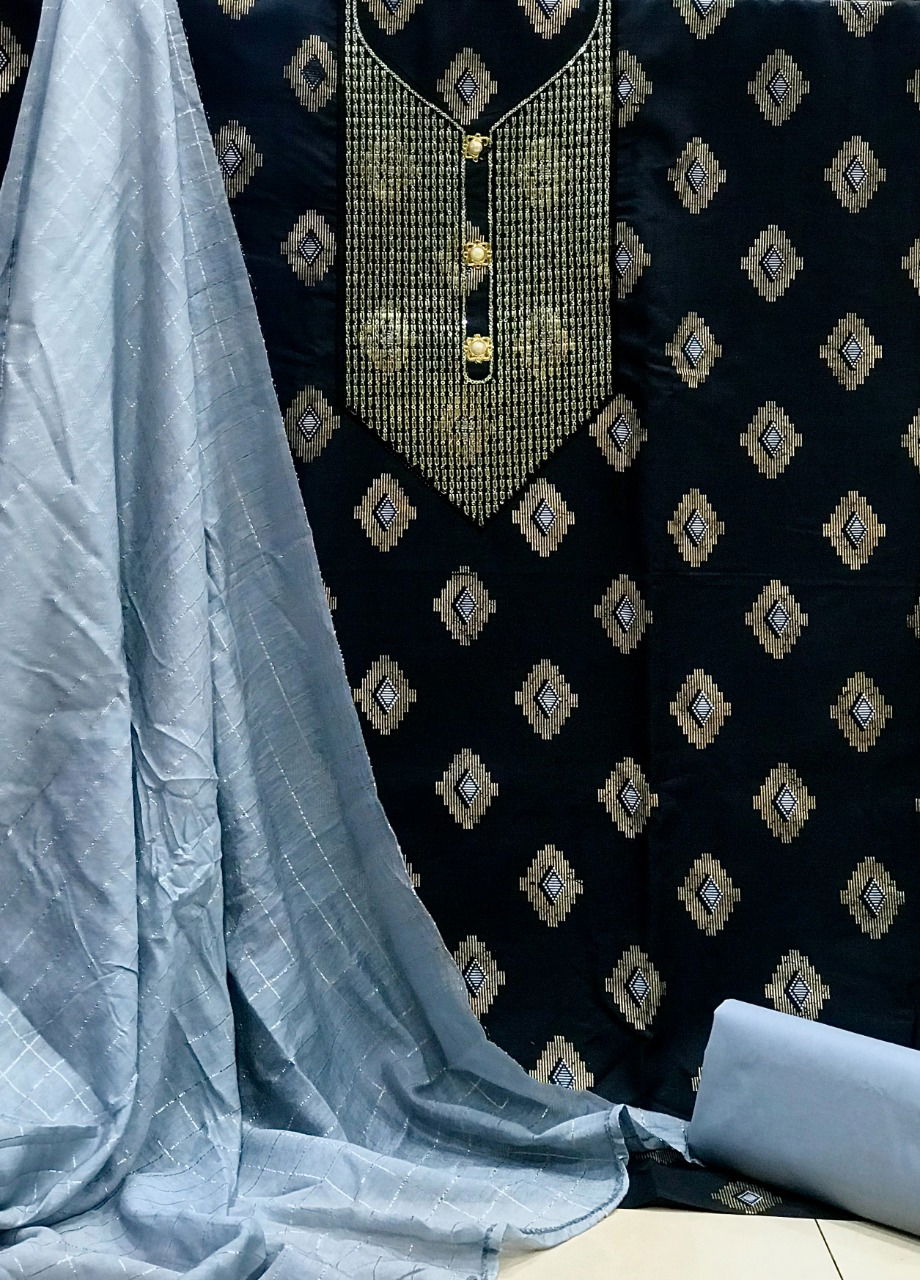 Tcvt Cotton Embroidery 2 New Exclusive Wear Cotton Printed Designer Dress Material